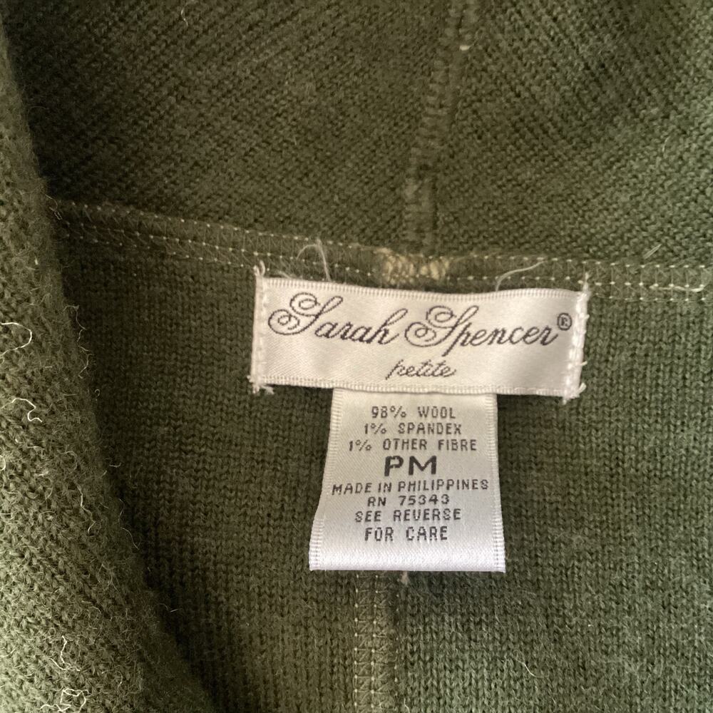 Sarah Spencer Heavy Wool Sweater Coat - Picture 4 of 4